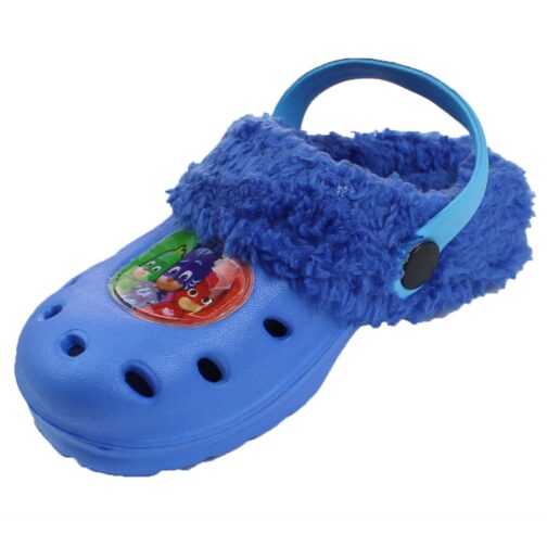 Ciabatte tipo Crocs con pelliccia Pj Masks