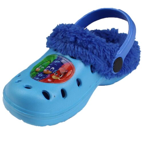 Ciabatte tipo Crocs con pelliccia Pj Masks