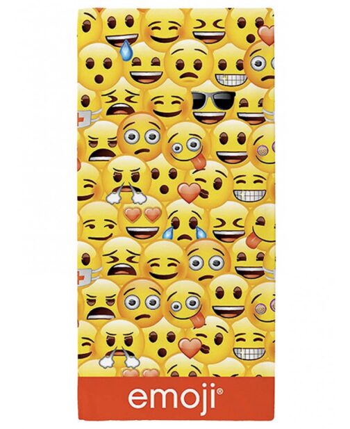 Asciugamano telo mare Yellow Emoji