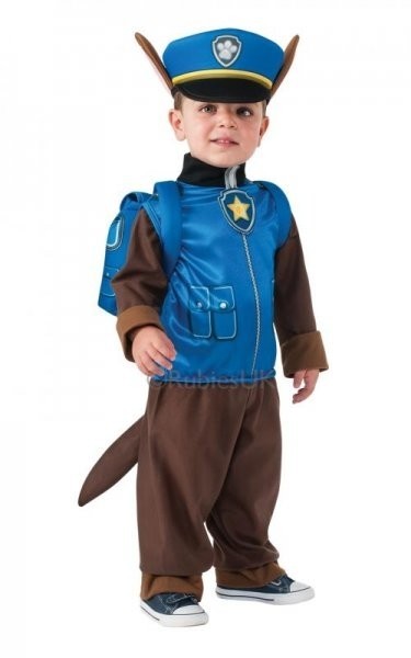 Paw Patrol Costume Di Carnevale Chase 3-4 Anni-Costumi Di Carnevale