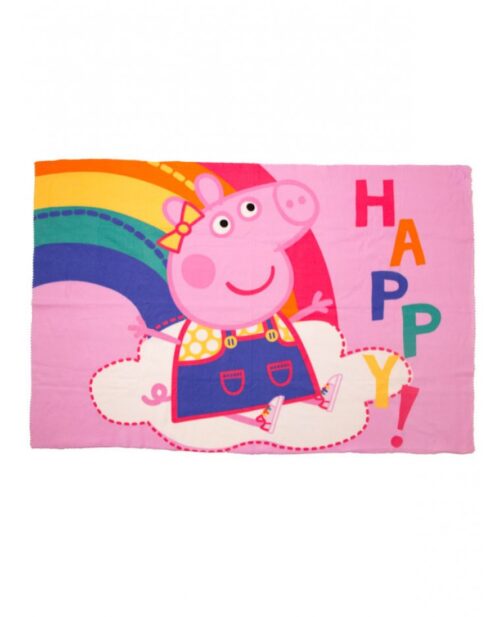 Copertina in pile Peppa Pig Happy