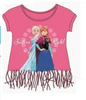 t-shirt DISNEY FROZEN con frange