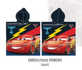 accappatoio poncho disney cars