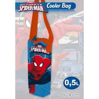 borsa termica porta bottiglia spiderman