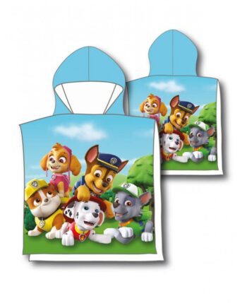 accappatoio poncho paw patrol