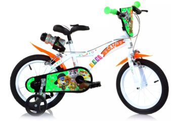 bicicletta con rotelle 44 gatti 14 pollici