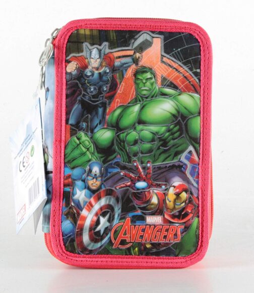 astuccio avengers marvel 3 zip