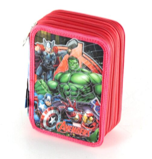 astuccio avengers marvel 3 zip