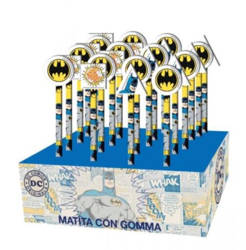 matite con gomma sagomata batman