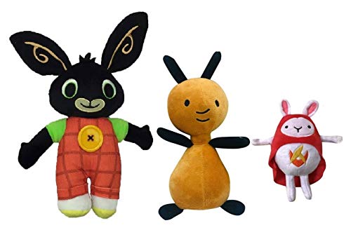 Bing Peluche Hoppity VOOSH E Flop Peluche Coniglio Bunny Serie TV  H.28-25-20 CM. - Robe Da Cartoon