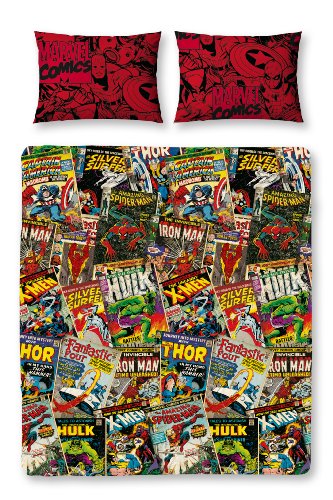 Parure copripiumino matrimoniale Marvel Comics
