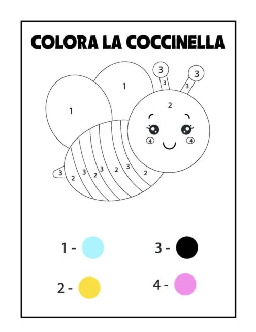 Album colora per numeri apina