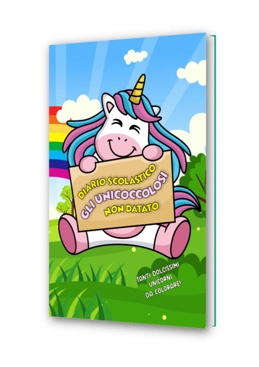 Cover diario unicorni 3d